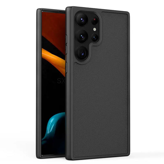Customizable Hybrid PC & TPU Case for Samsung : Leather Inlay Compatible