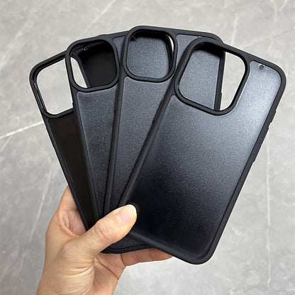 Customizable Hybrid PC & TPU Case for iPhone : Leather Inlay Compatible